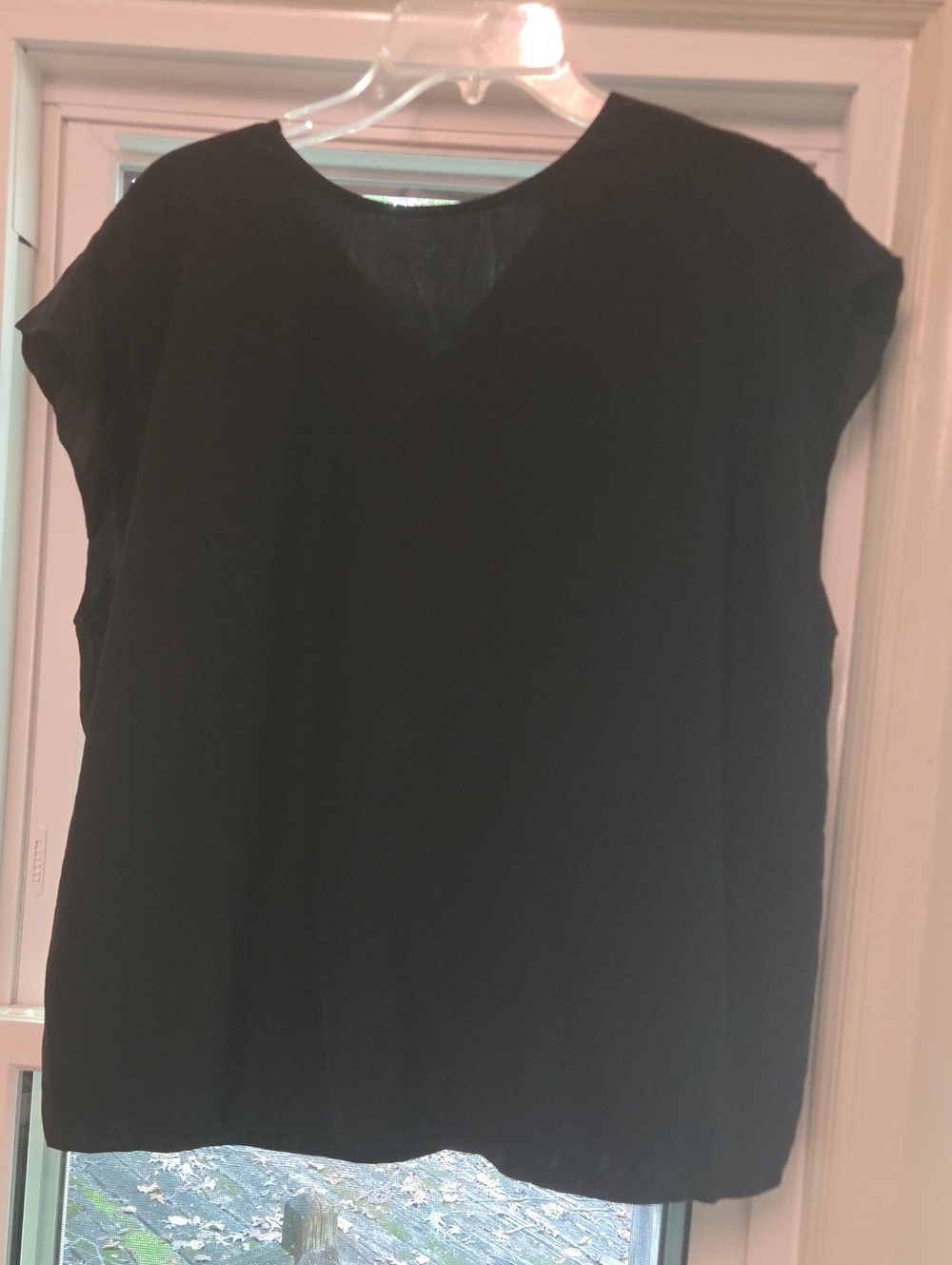 Black Banana Republic Silk Cap Sleeve Women’s Top L